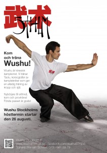 Terminstart affisch Wushu Stockholm IF